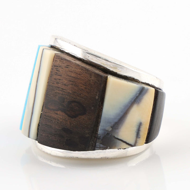 Multi-Stone Inlay Ring