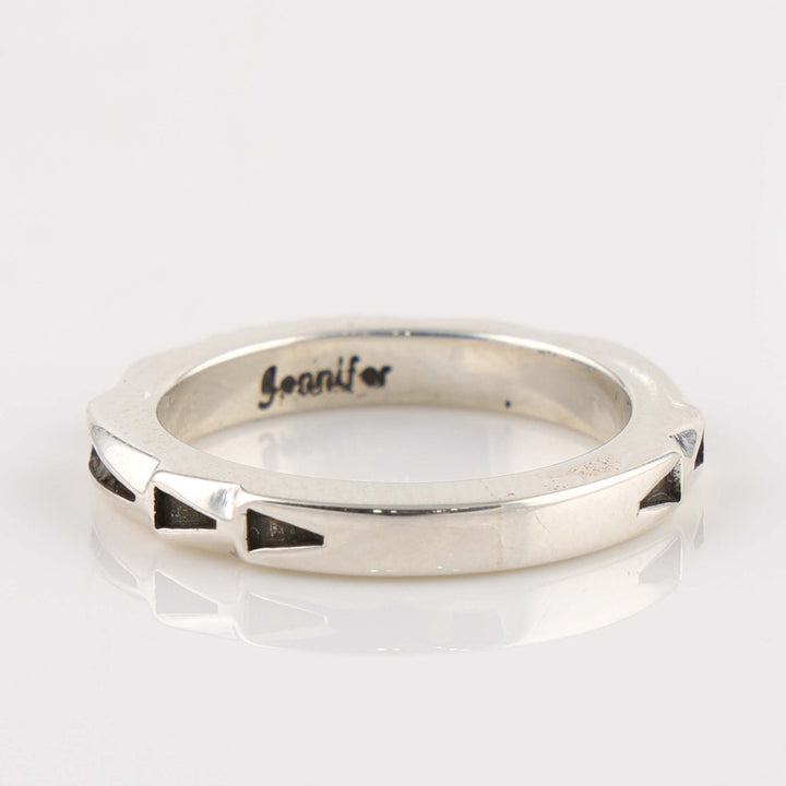 Stamped Silver Ring