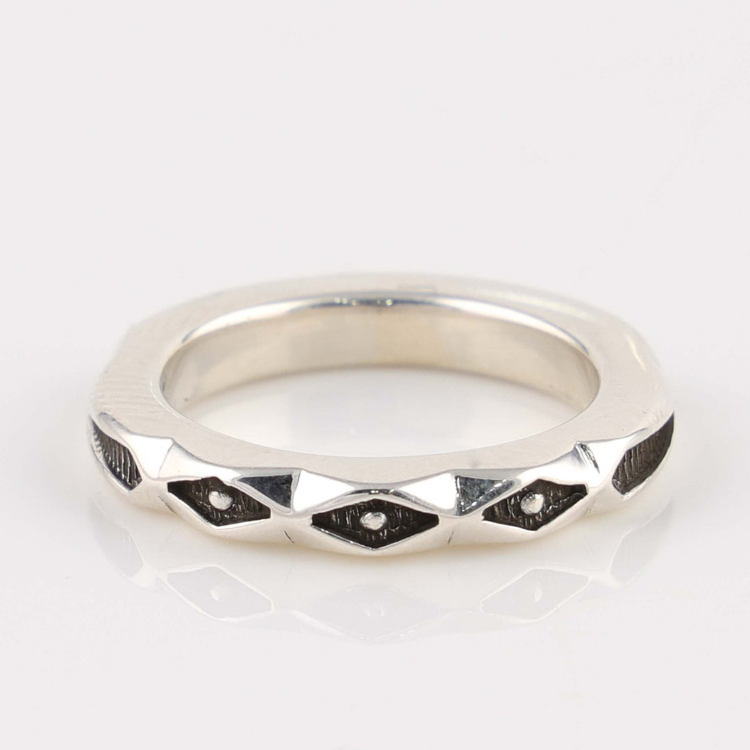 Stamped Silver Ring