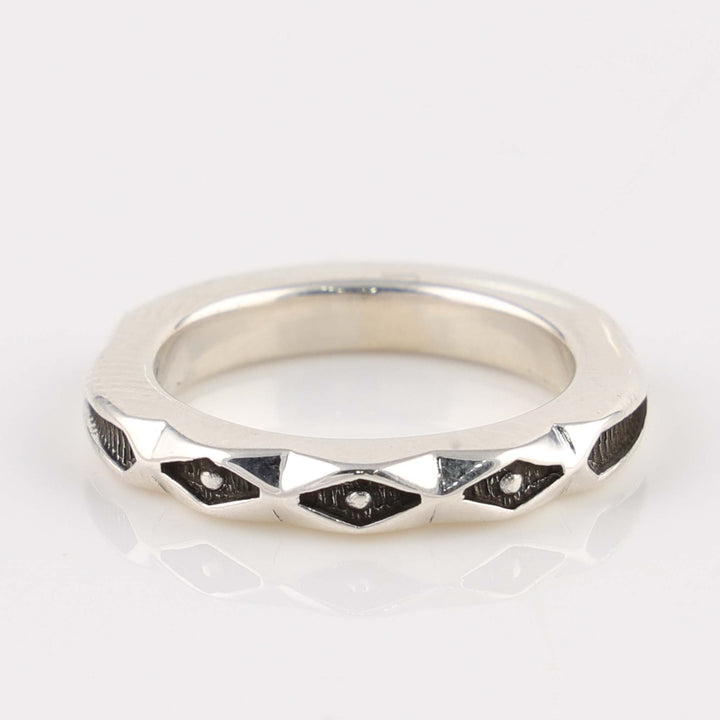 Stamped Silver Ring