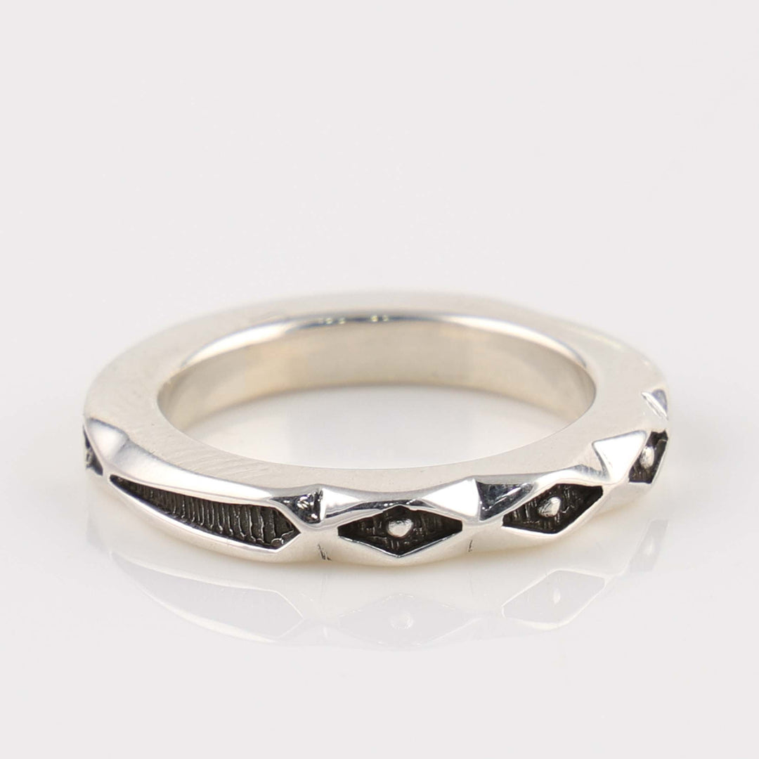 Stamped Silver Ring