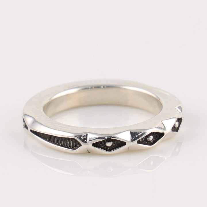 Stamped Silver Ring