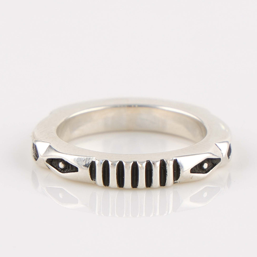 Stamped Silver Ring