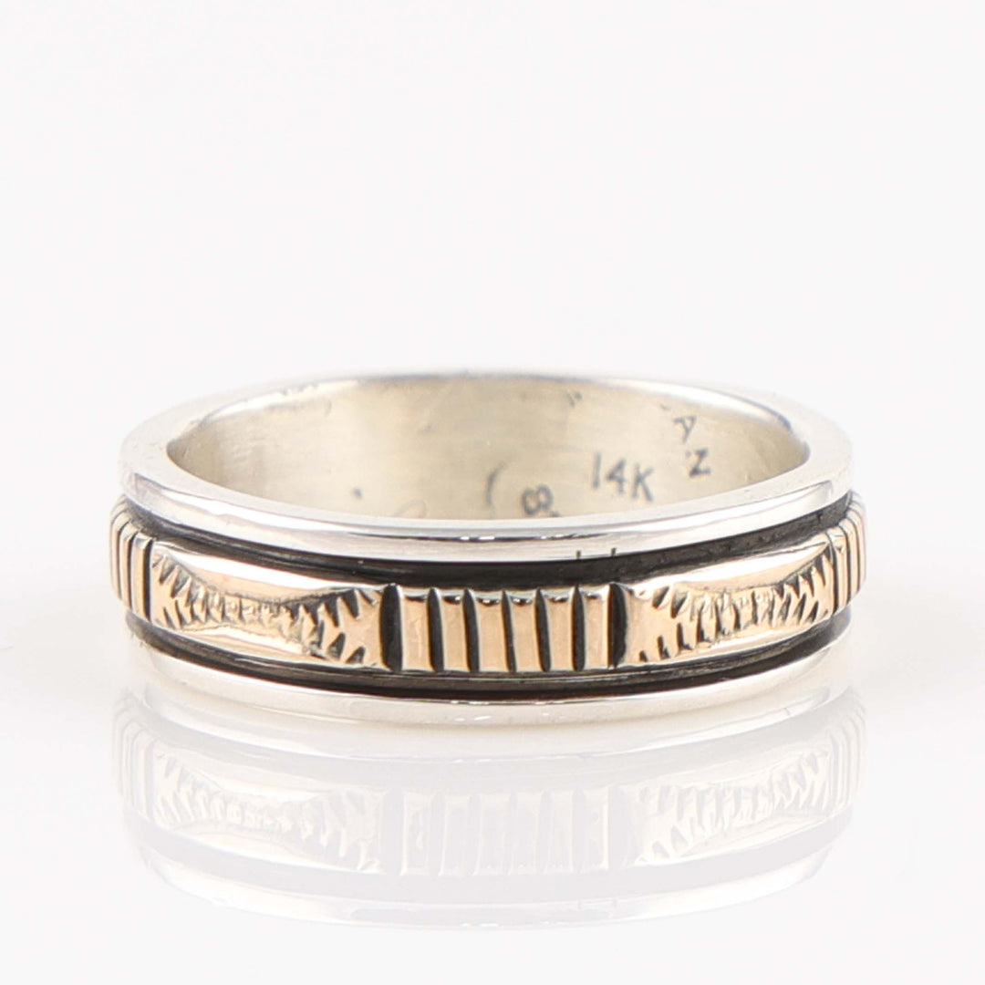 Gold on Silver Ring