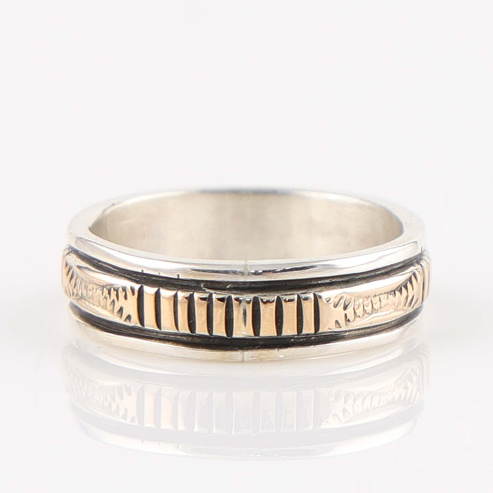 Gold on Silver Ring