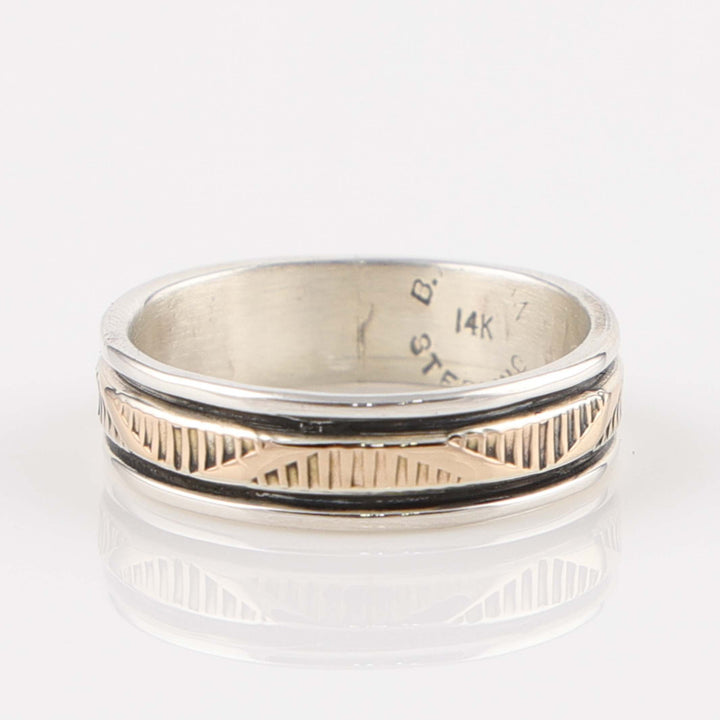 Gold on Silver Ring