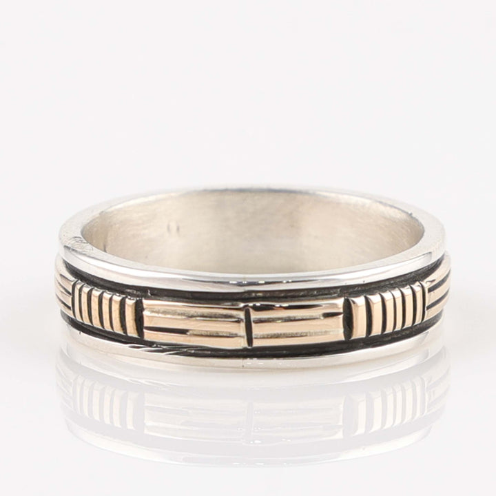 Gold on Silver Ring