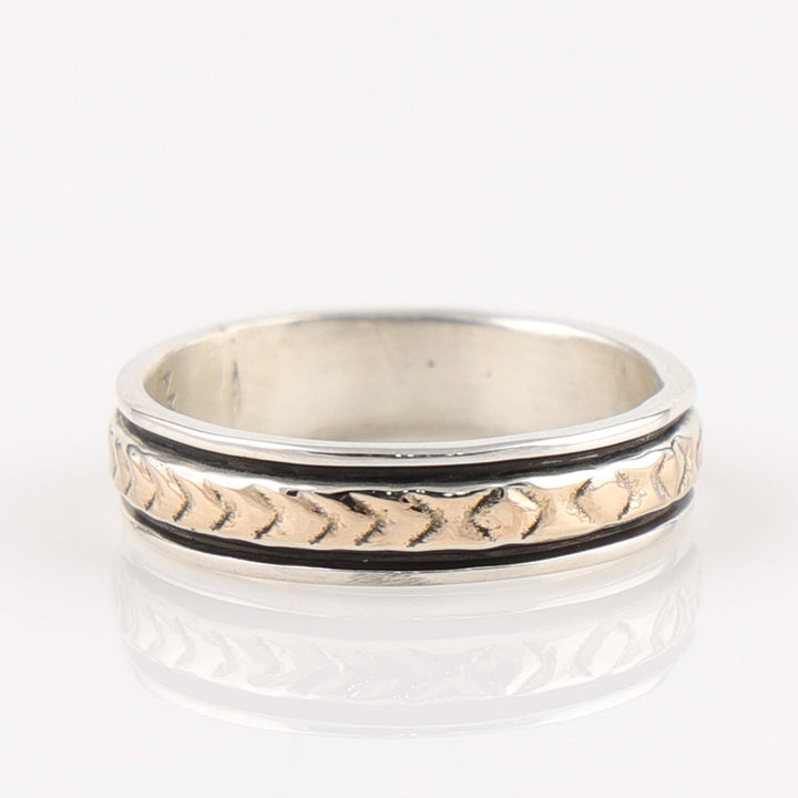 Gold on Silver Ring