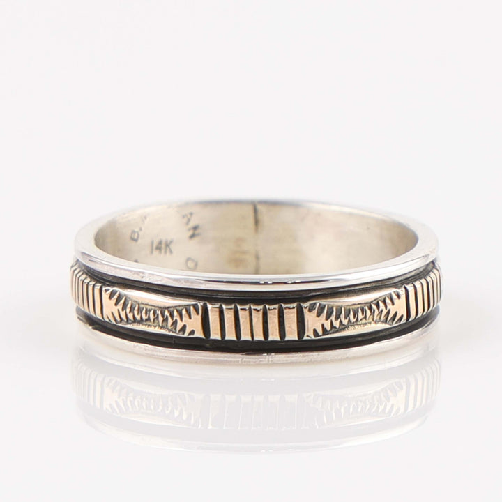 Gold on Silver Ring