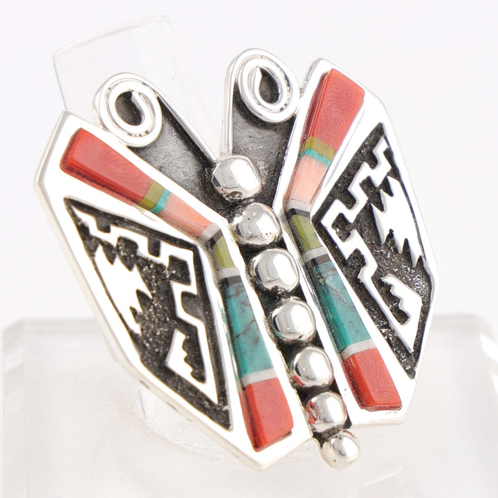 Inlay Butterfly Ring