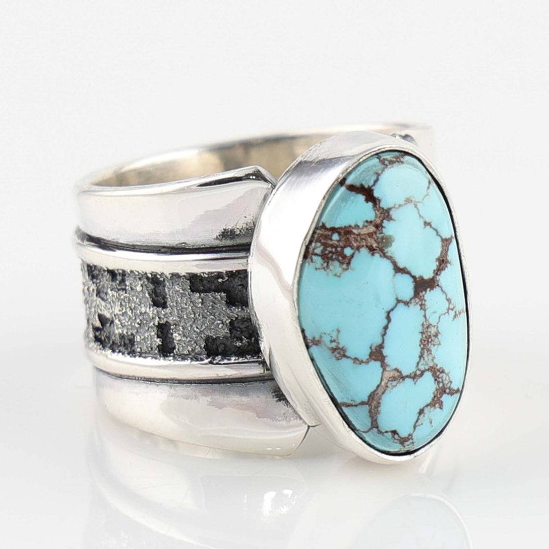 Number Eight Turquoise Ring