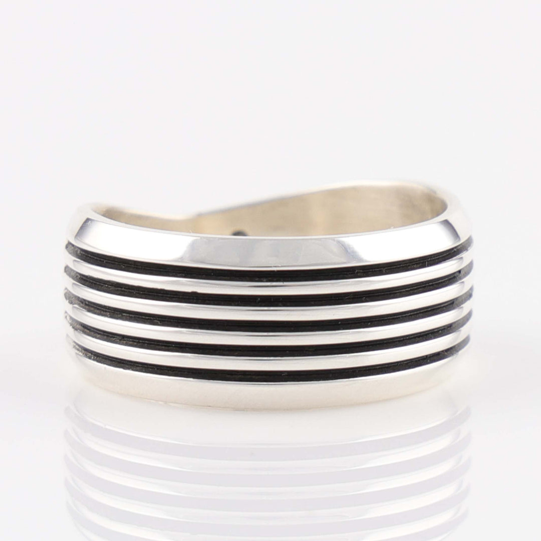 Silver Track Ring