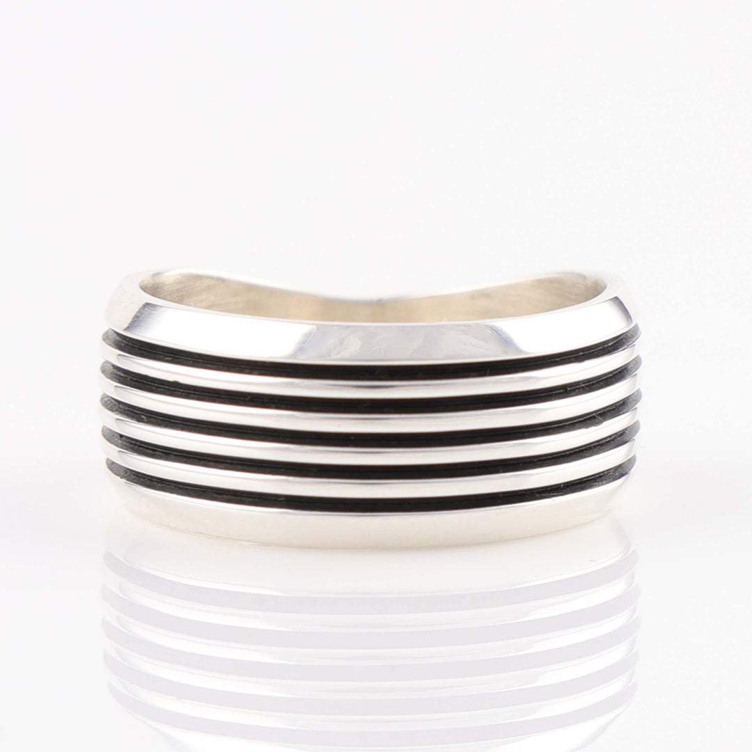 Silver Track Ring