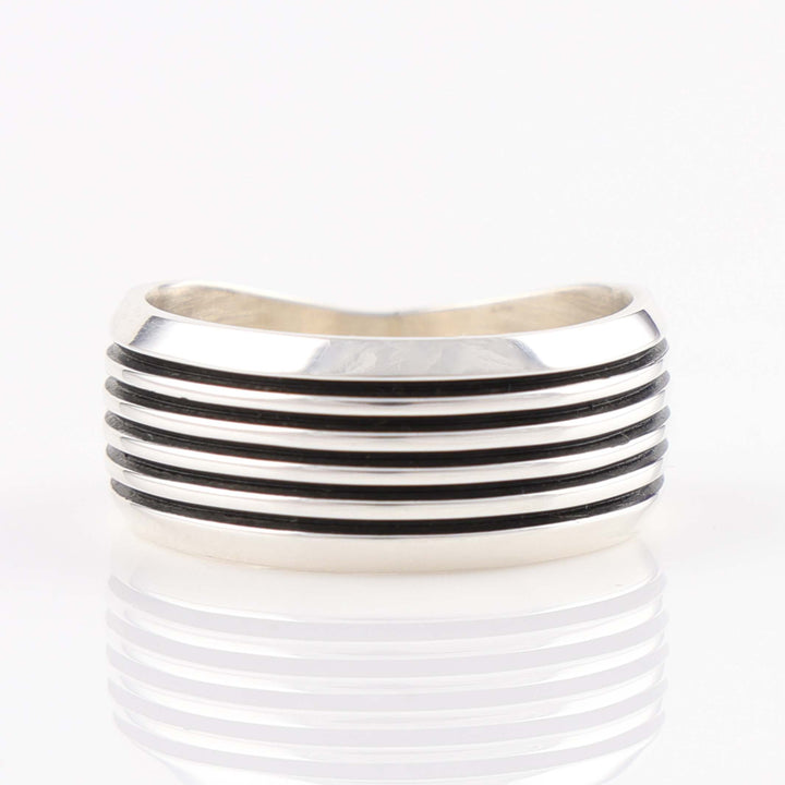 Silver Track Ring
