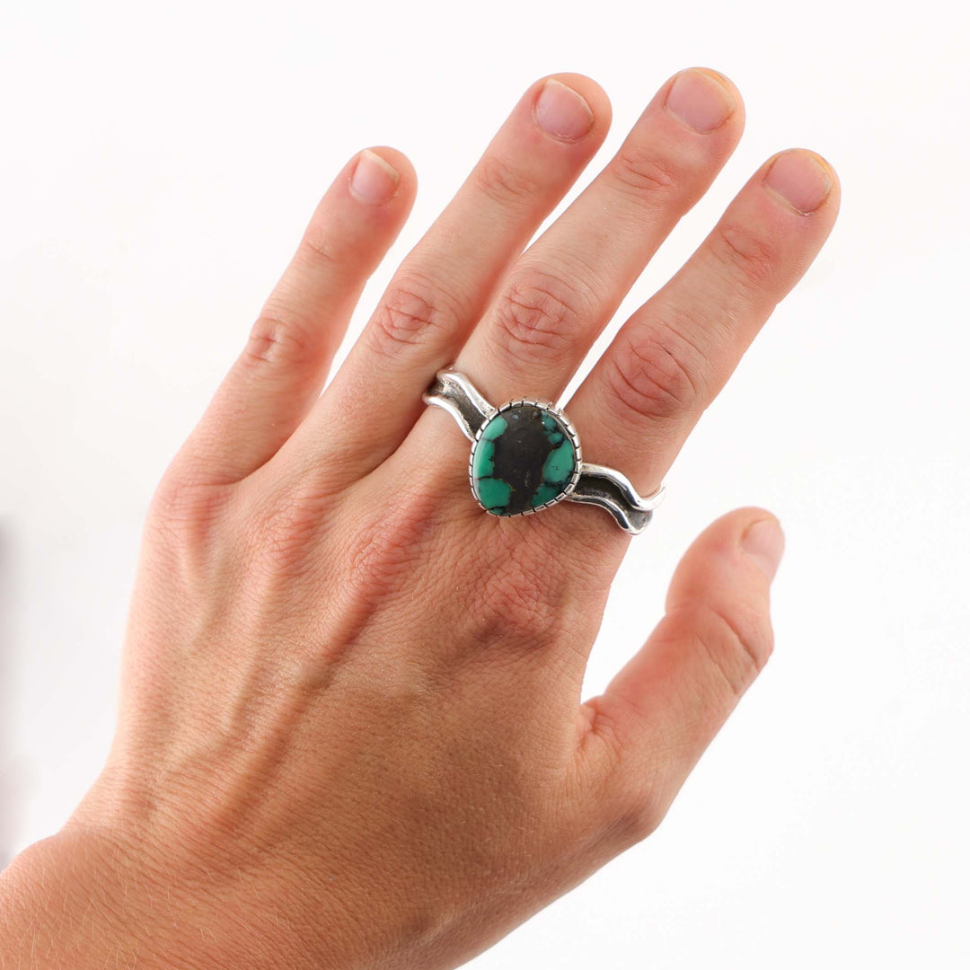 Broken Arrow Turquoise Ring