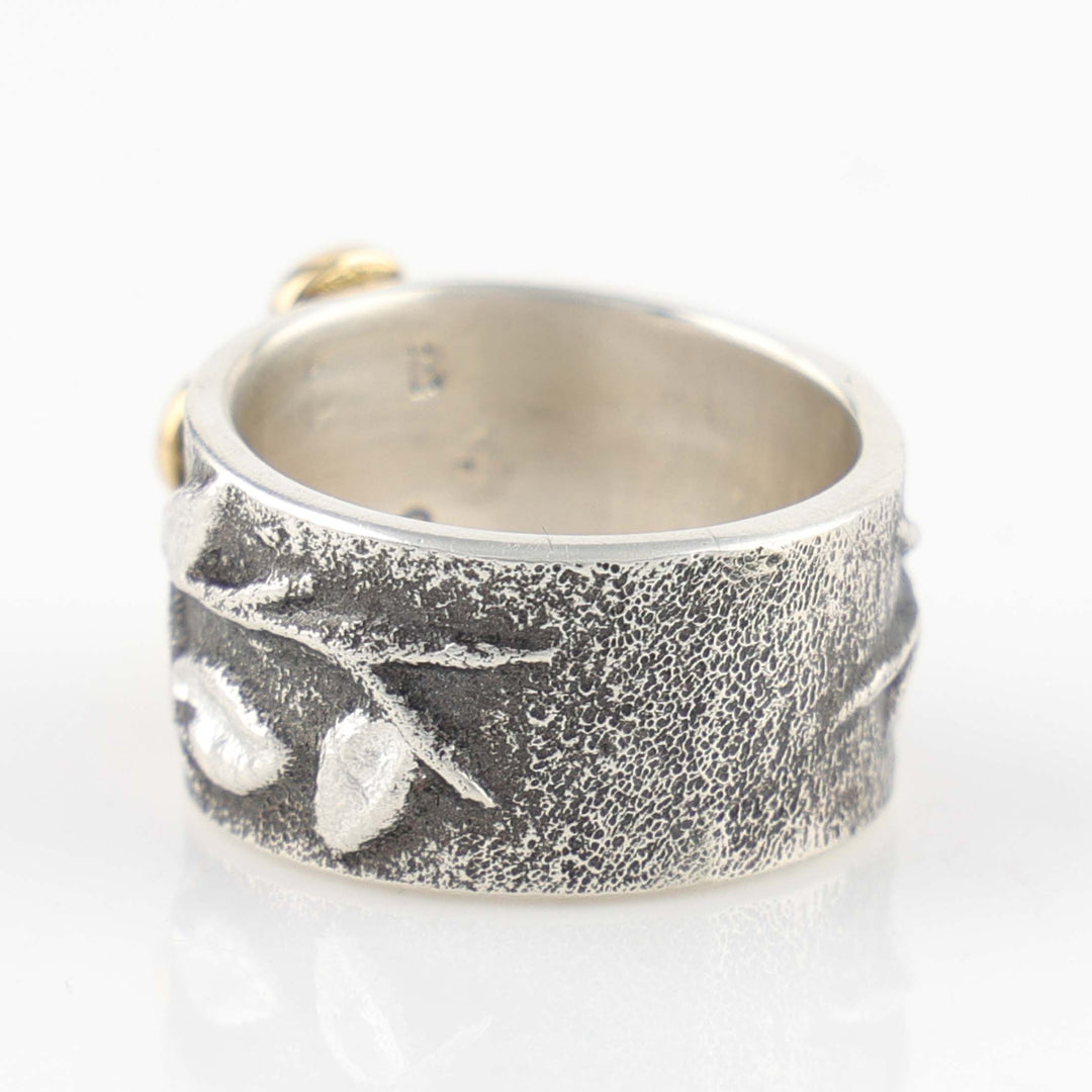 Gold and Diamond Flower Ring
