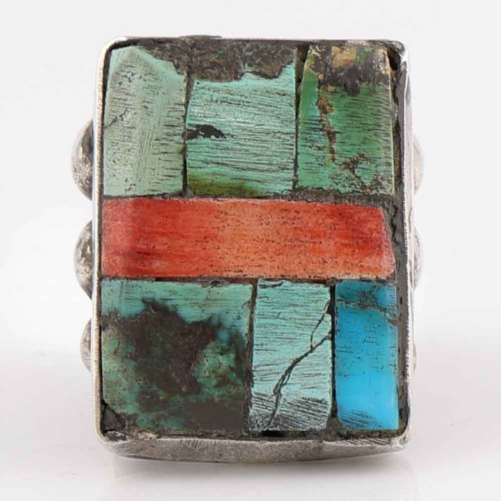 Turquoise and Spiny Oyster Ring