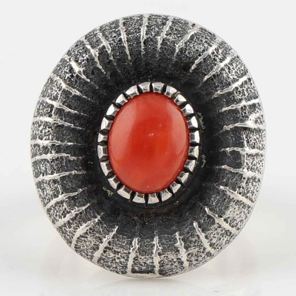 1980s Coral Ring