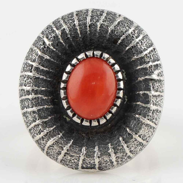 1980s Coral Ring