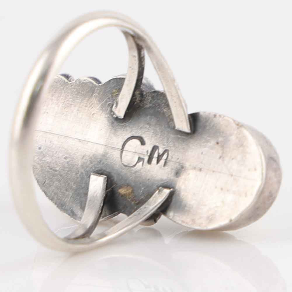1970s Coral and Mother of Pearl Ring