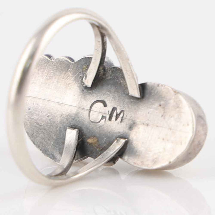 1970s Coral and Mother of Pearl Ring