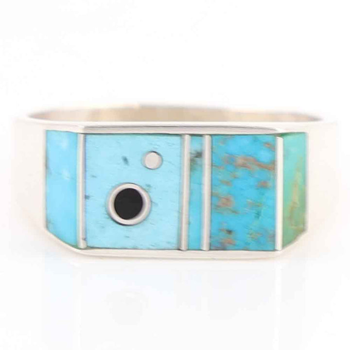 Turquoise and Jet Ring