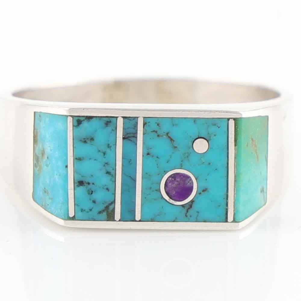Turquoise and Sugilite Ring