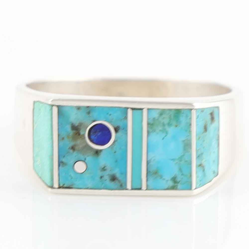 Turquoise and Lapis Ring