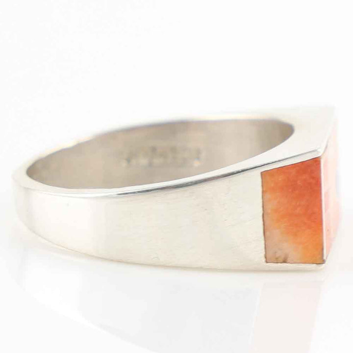 Spiny Oyster Shell and Lapis Ring