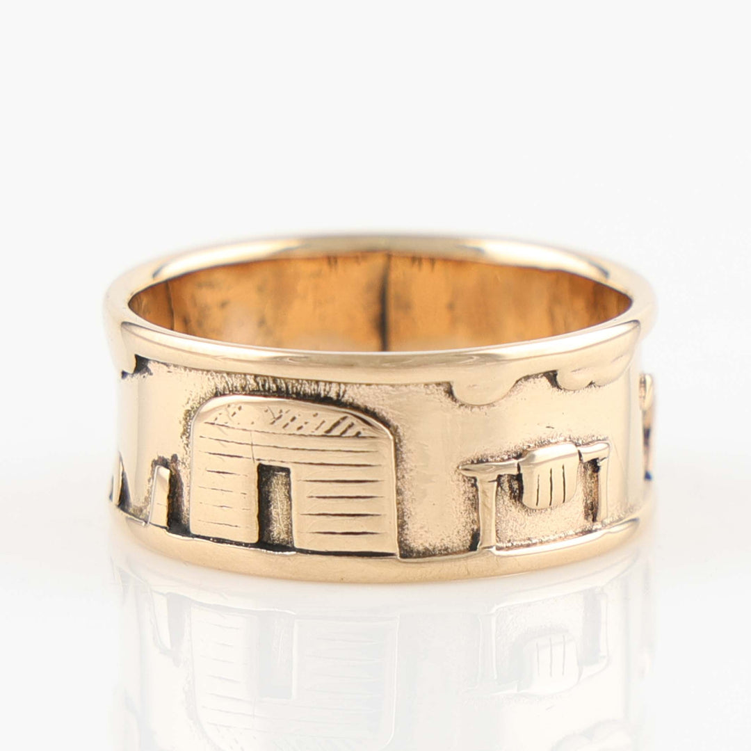 Gold Navajo Storyteller Ring