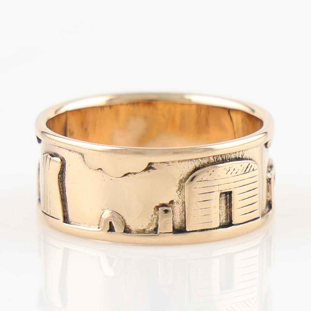 Gold Navajo Storyteller Ring