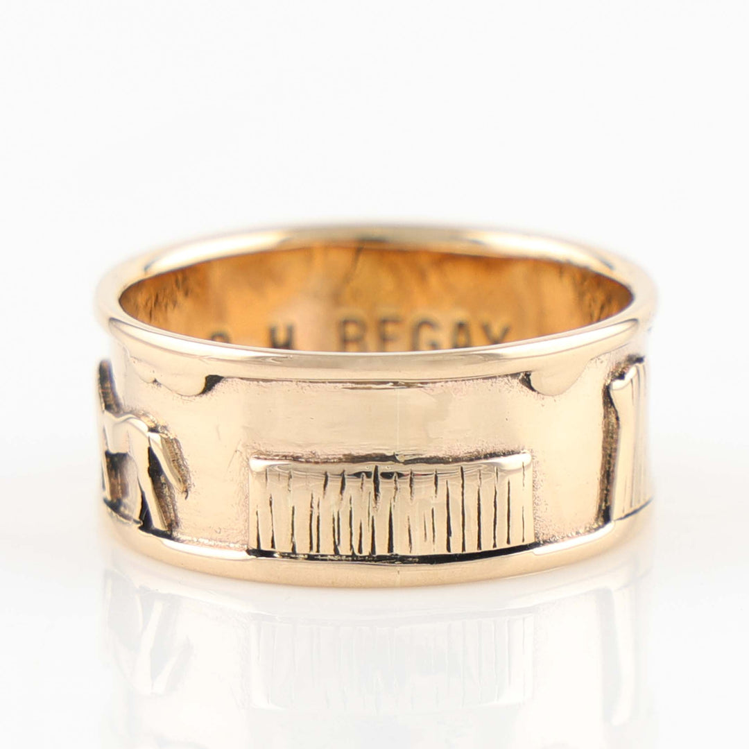 Gold Navajo Storyteller Ring