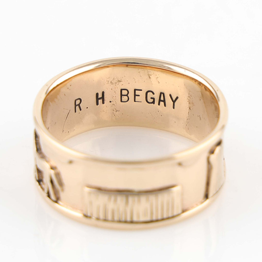 Gold Navajo Storyteller Ring