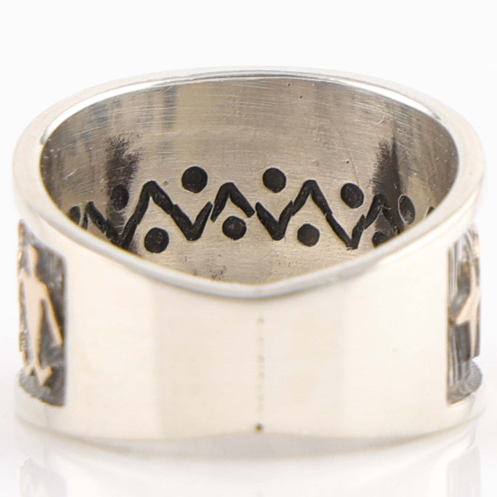Gold on Silver Ring