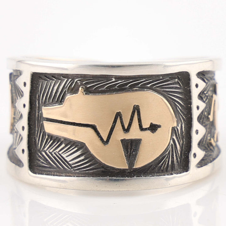 Gold on Silver Ring