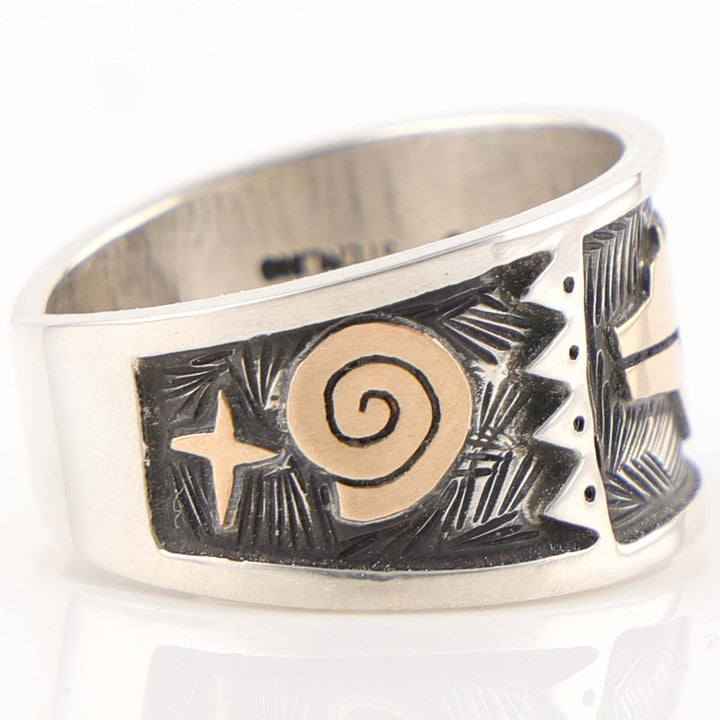 Gold on Silver Ring