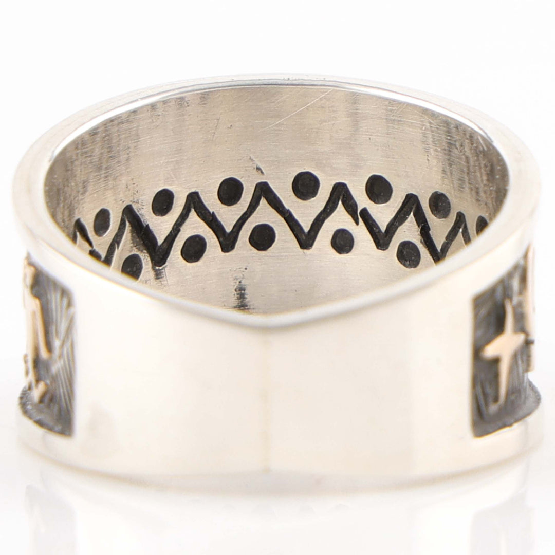 Gold on Silver Ring