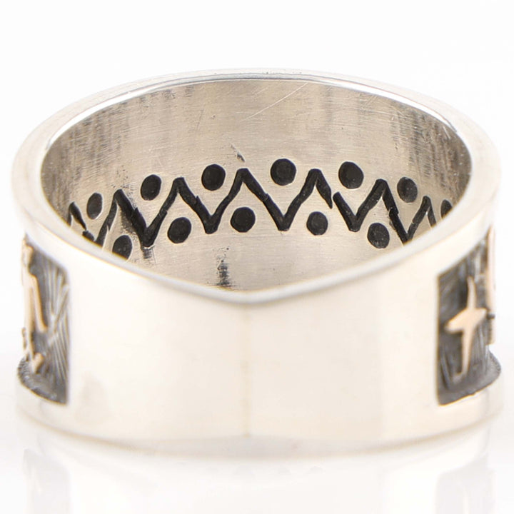 Gold on Silver Ring
