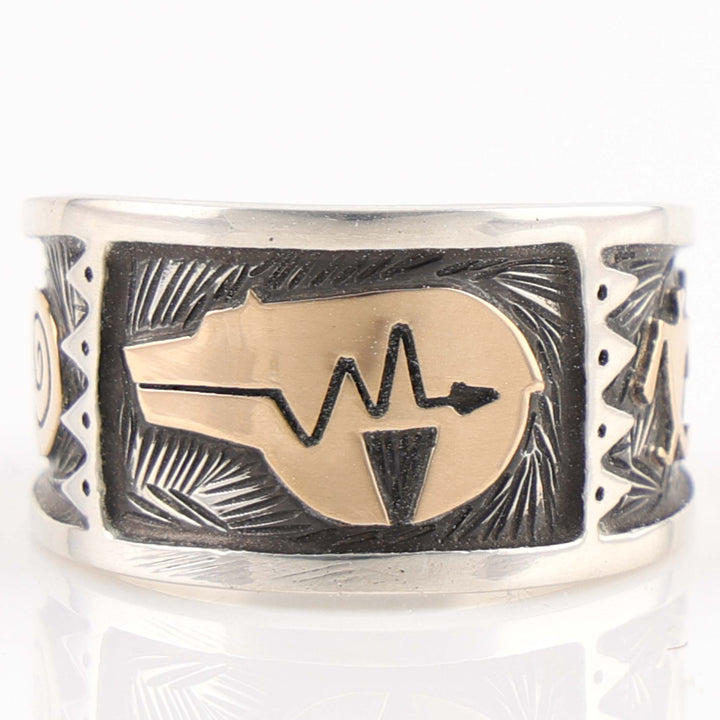 Gold on Silver Ring