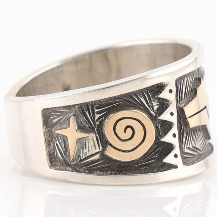 Gold on Silver Ring