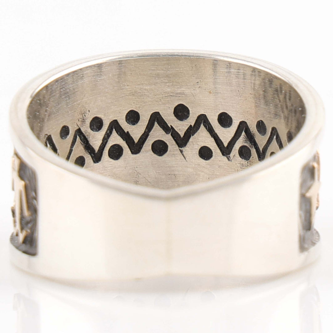 Gold on Silver Ring