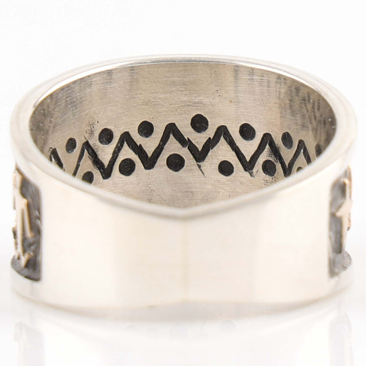 Gold on Silver Ring