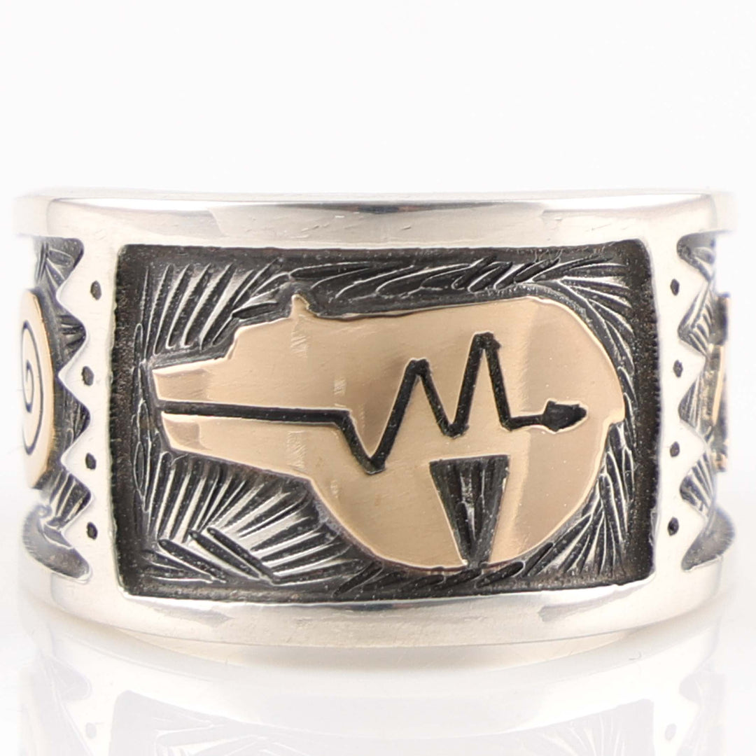 Gold on Silver Ring