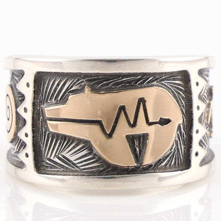Gold on Silver Ring