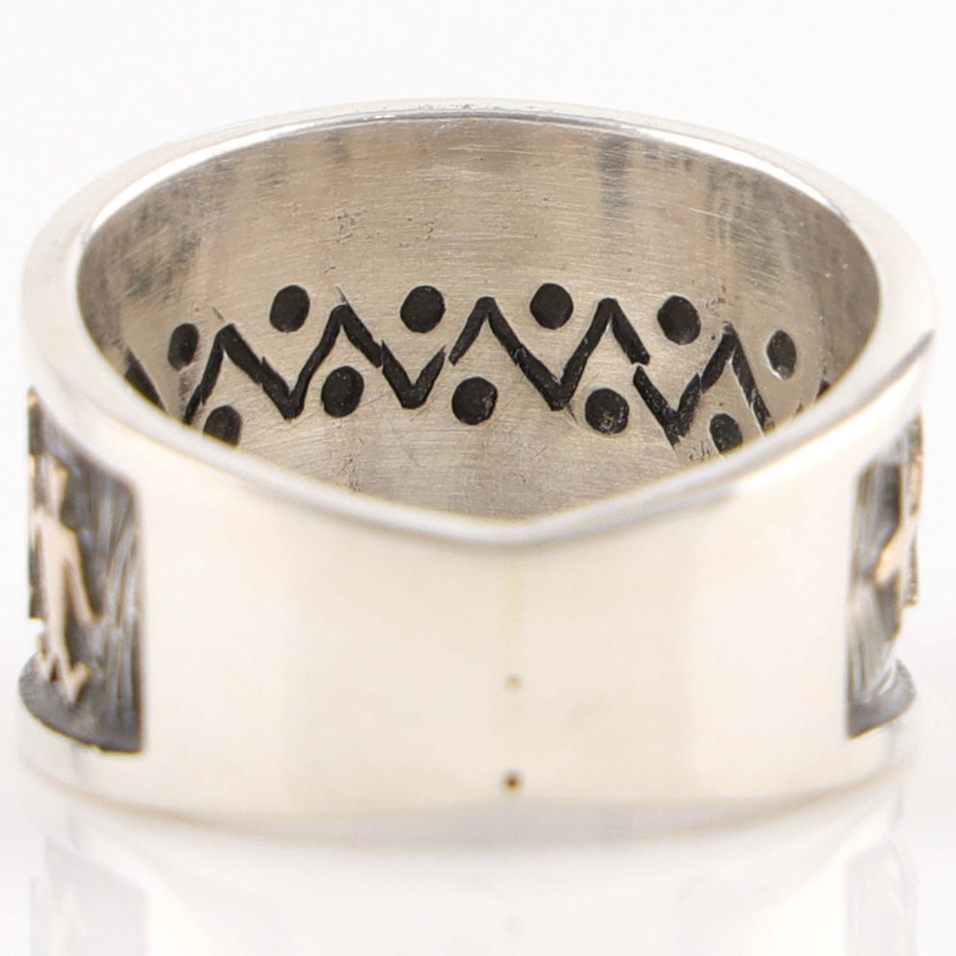 Gold on Silver Ring