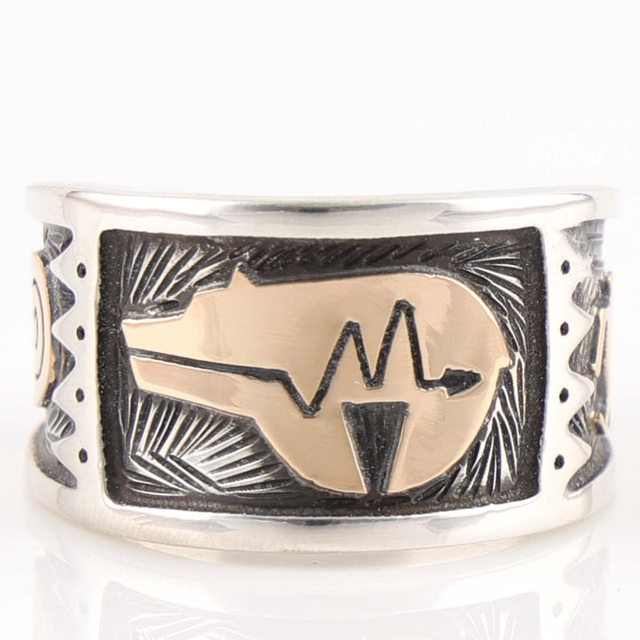 Gold on Silver Ring