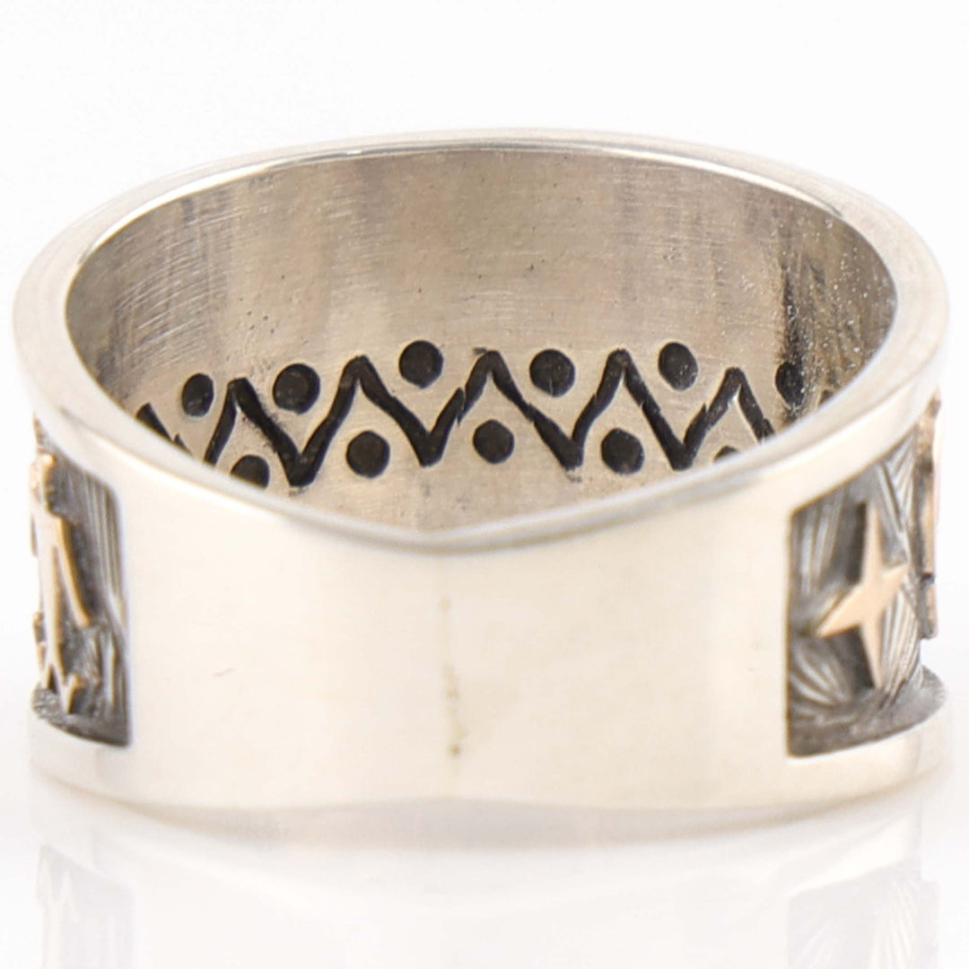 Gold on Silver Ring