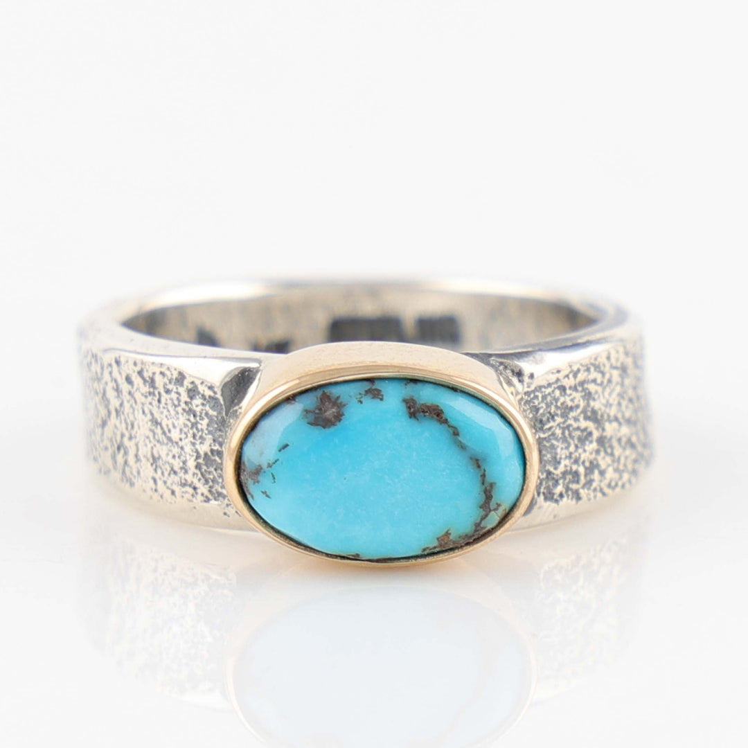 Gold and Turquoise Ring