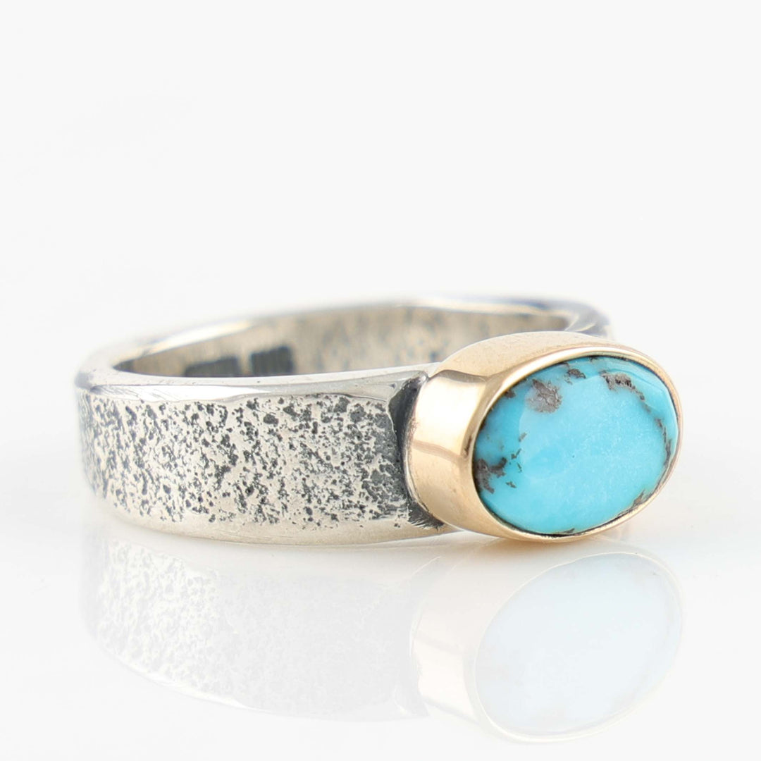 Gold and Turquoise Ring