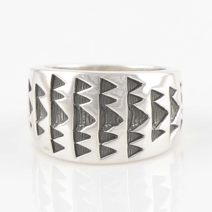 Stamped Silver Ring